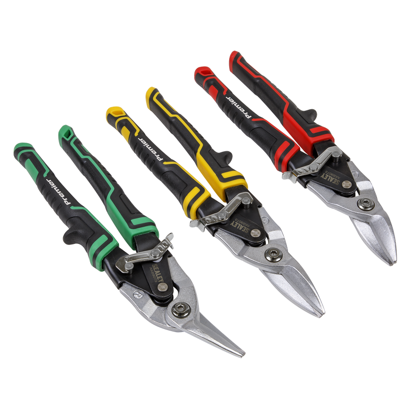 Sealey AK69073 Premier High Leverage Aviation Tin Snip Set 3pc - additional view 2