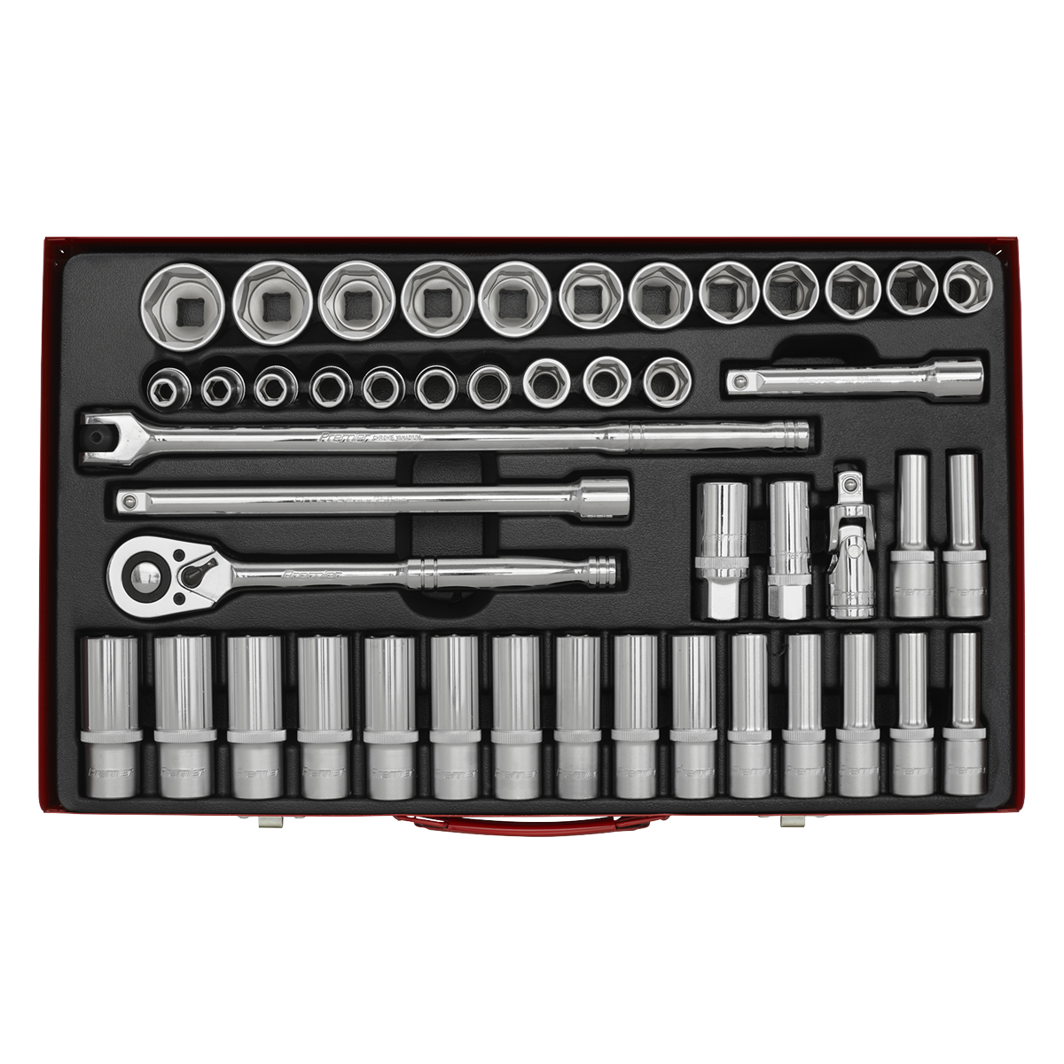 Sealey AK6941 Premier Socket Set 1/2"Sq Drive 46pc - additional view 3