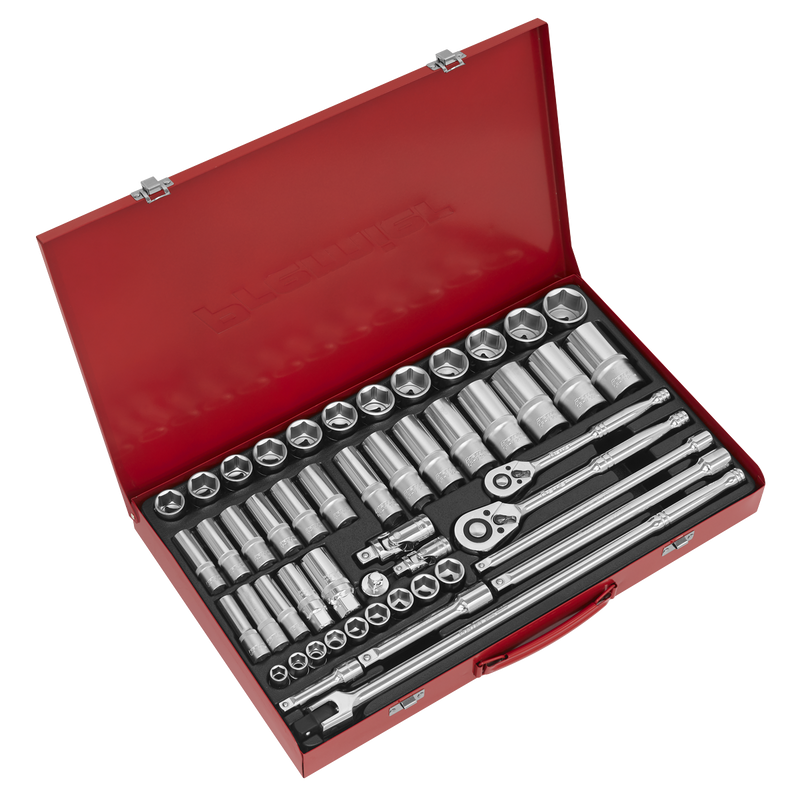 Sealey AK6942 Premier Socket Set 3/8" & 1/2"Sq Drive 50pc