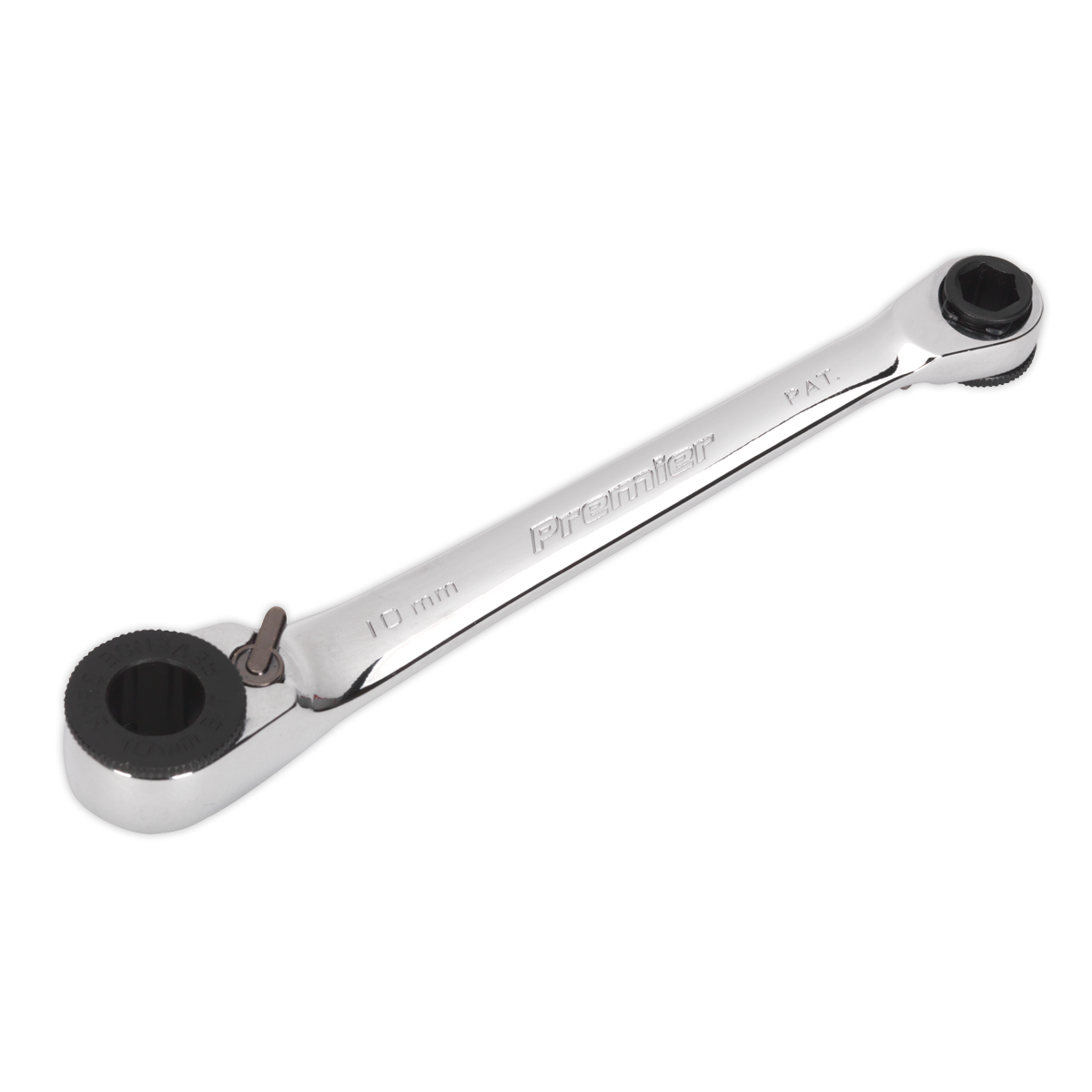 Sealey AK6968 Premier Reversible Ratchet Spanner 1/4"Hex x 10mm Hex