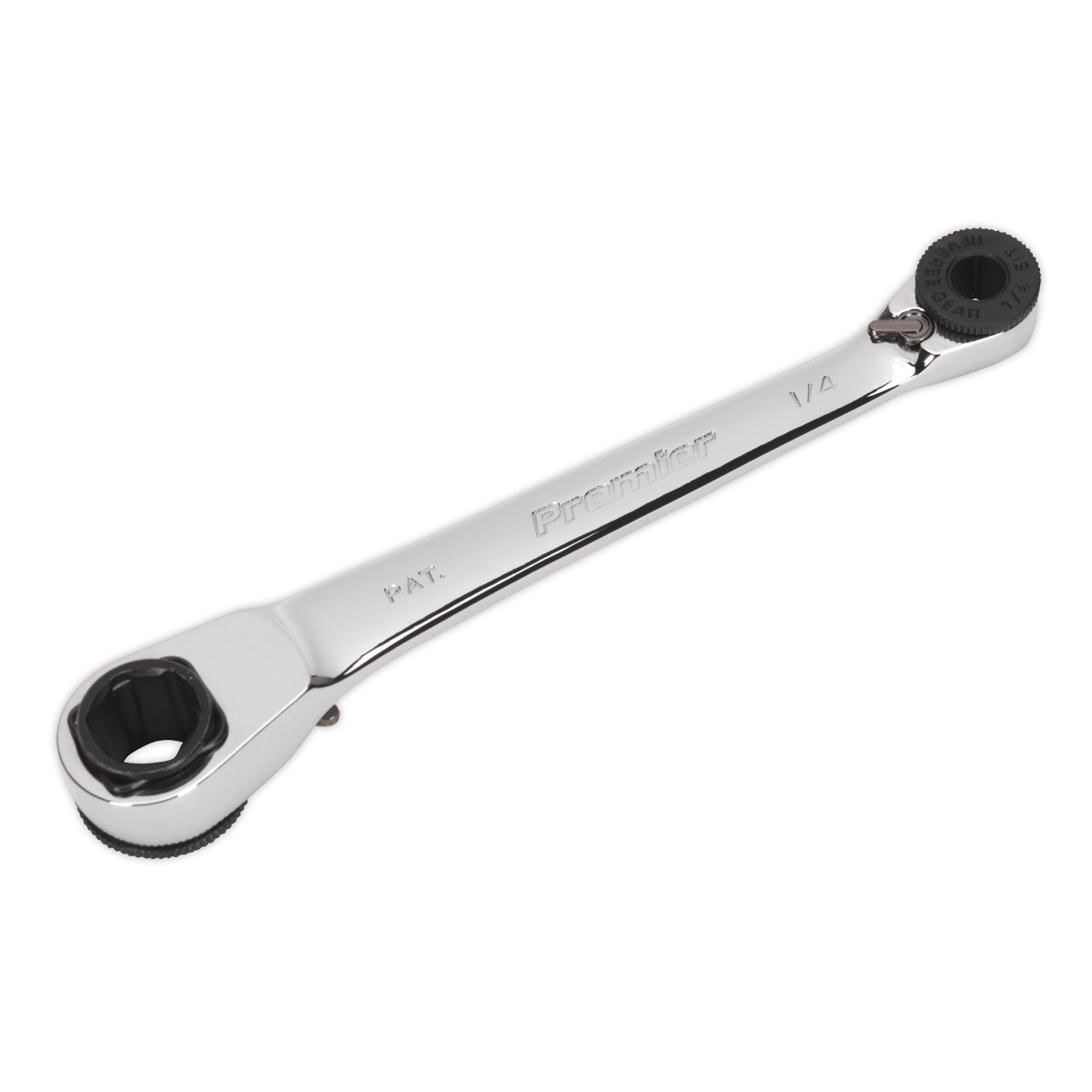 Sealey AK6968 Premier Reversible Ratchet Spanner 1/4"Hex x 10mm Hex - additional view 2