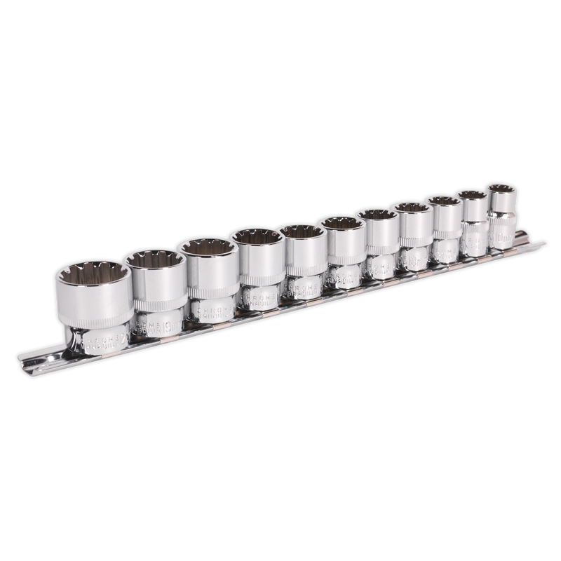 Sealey AK69911 Premier Total Drive® Socket Set 3/8"Sq Drive 11pc