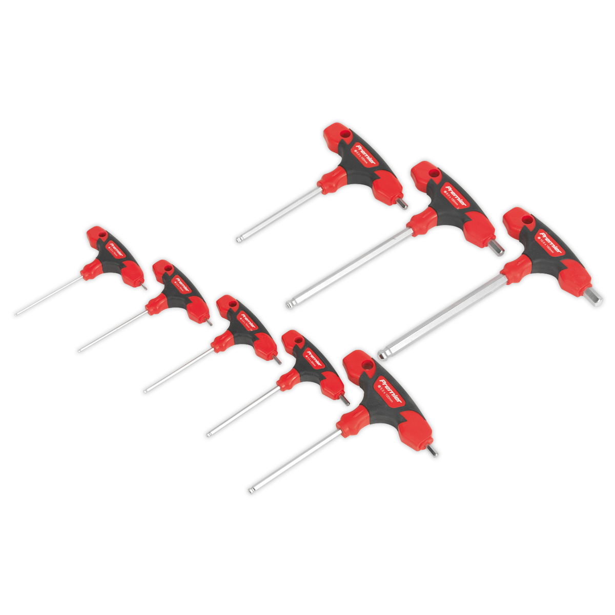Sealey AK7144 Premier T-Handle Ball-End Hex Key Set 8pc