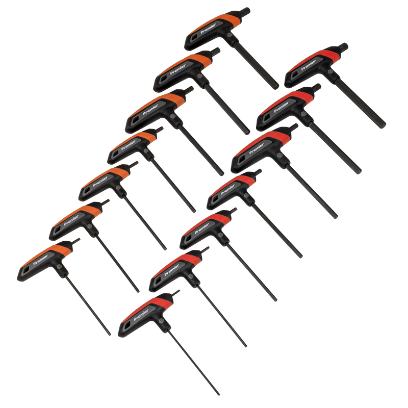 Sealey AK7149 Premier Metric/Imperial T-Handle Hex Key Set 14pc - additional view 3