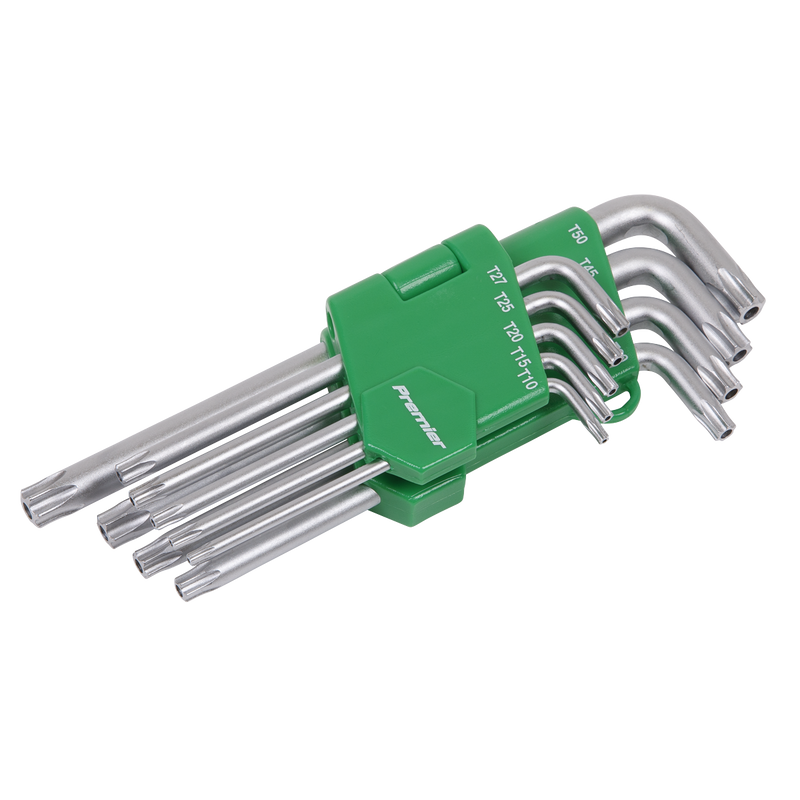 Sealey AK7162 Premier Long Security TRX-Star* Key Set 9pc - additional view 2