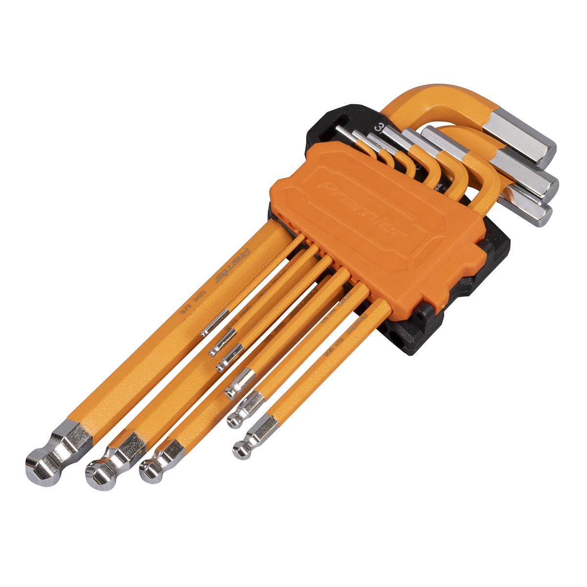 Sealey AK71750 Premier Imperial Long Ball-End Hex Key Set 9pc - additional view 2