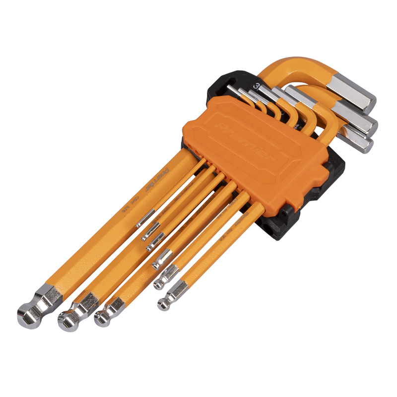 Sealey AK71750 Premier Imperial Long Ball-End Hex Key Set 9pc - additional view 2