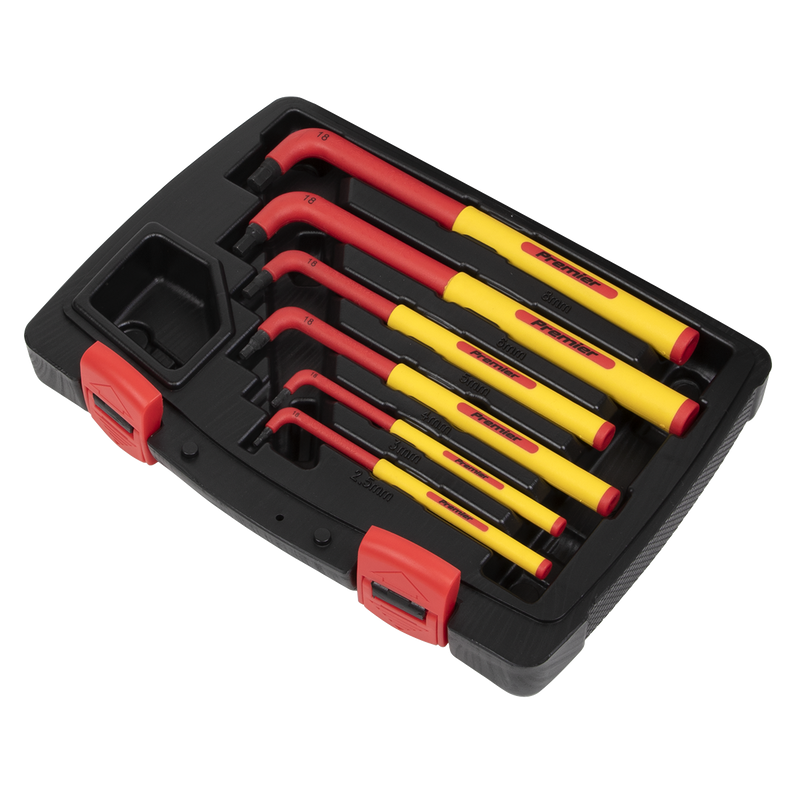 Sealey AK7177 Premier Extra-Long Hex Key Set 6pc - VDE Approved - additional view 2