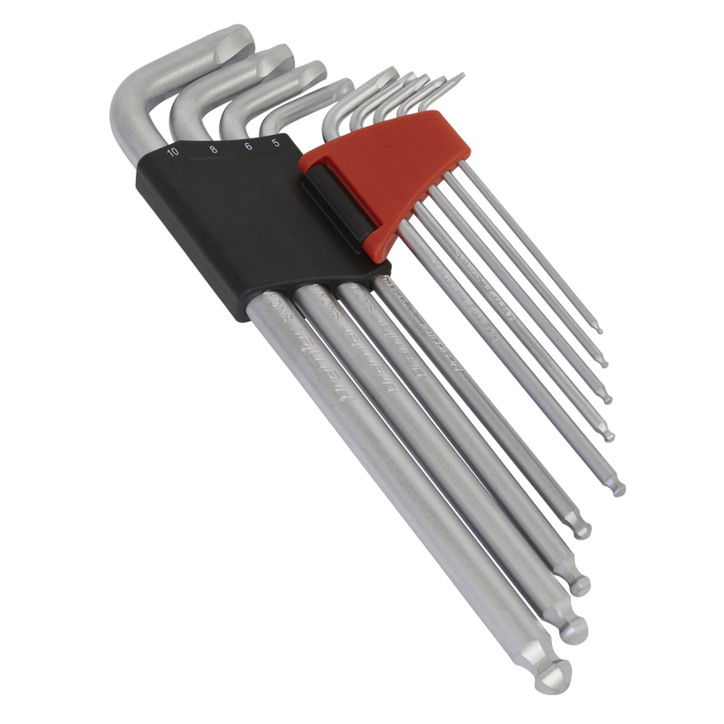 Sealey AK7180 Premier Lock-On™ Extra-Long Ball-End Hex Key Set 9pc - additional view 2