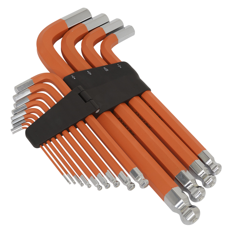 Sealey AK71870 Premier Imperial Jumbo Anti-Slip Ball-End Hex Key Set 13pc - additional view 2