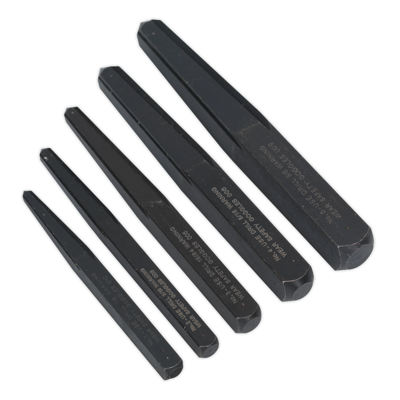 Sealey AK719 Square Type Screw Extractor Set 5pc