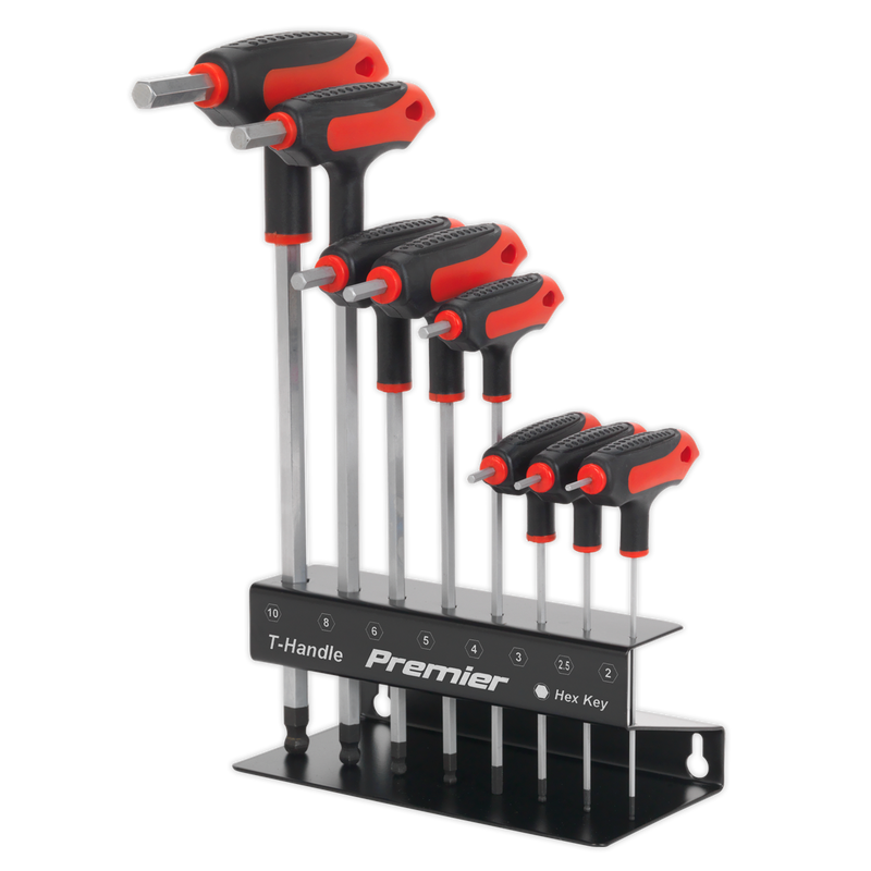 Sealey AK7195 Premier T-Handle Ball-End Hex Key Set 8pc