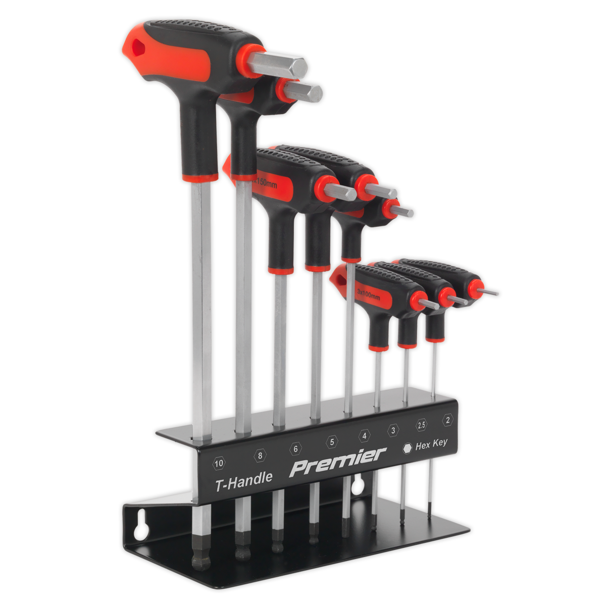 Sealey AK7195 Premier T-Handle Ball-End Hex Key Set 8pc - additional view 2