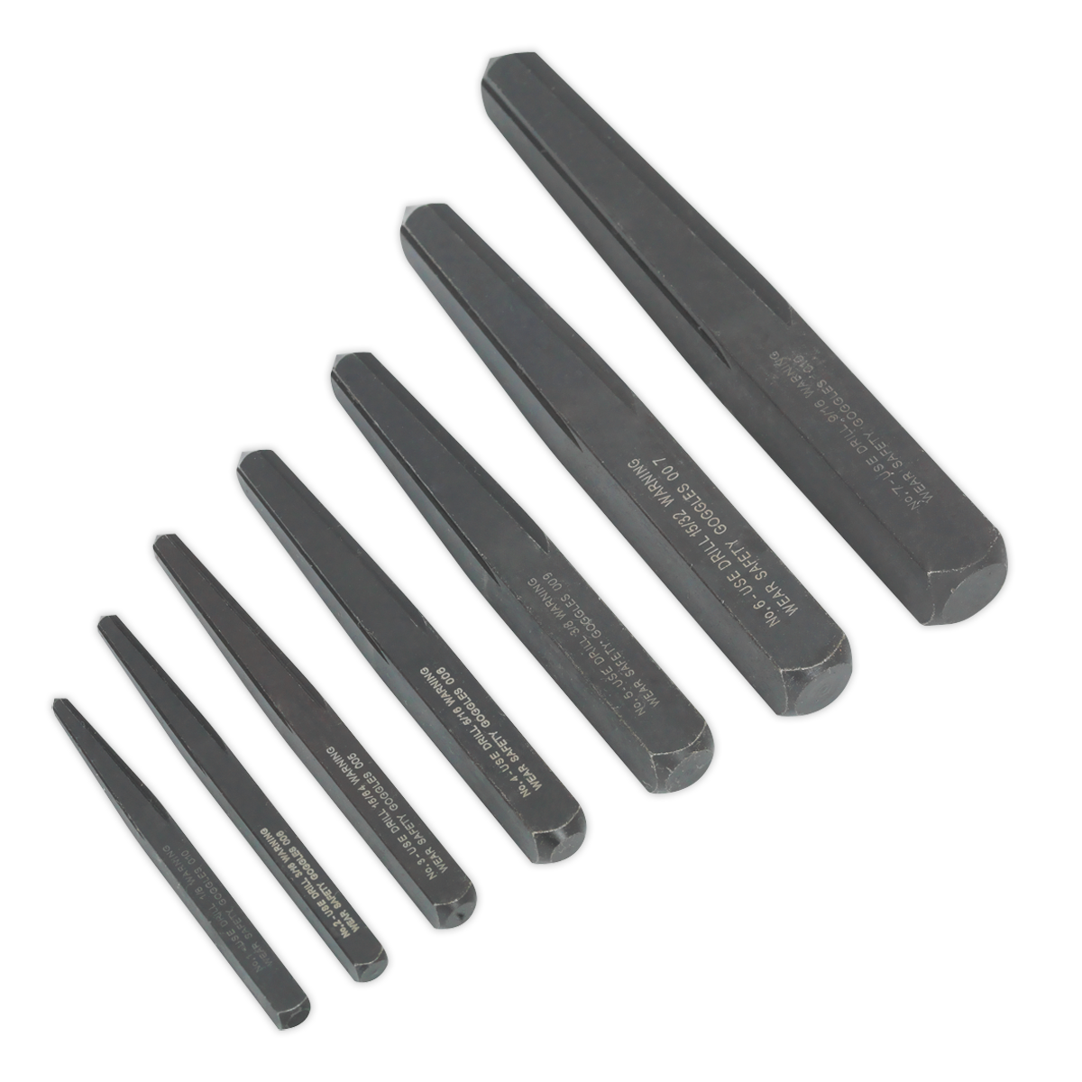 Sealey AK720 Square Type Screw Extractor Set 7pc