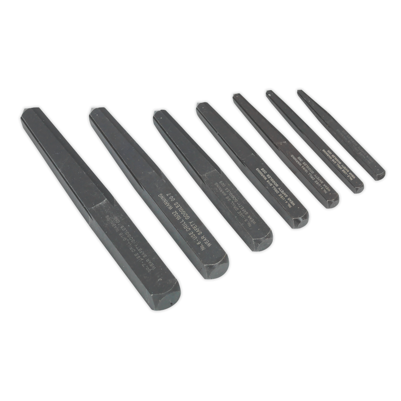 Sealey AK720 Square Type Screw Extractor Set 7pc - additional view 2