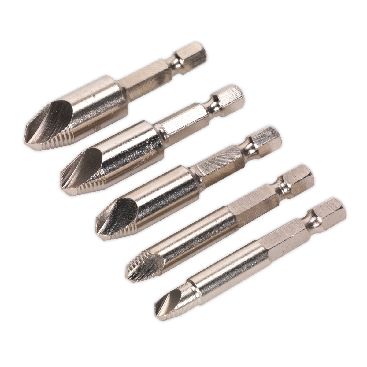 Sealey AK7228 HSS Screw Extractor Set 5pc
