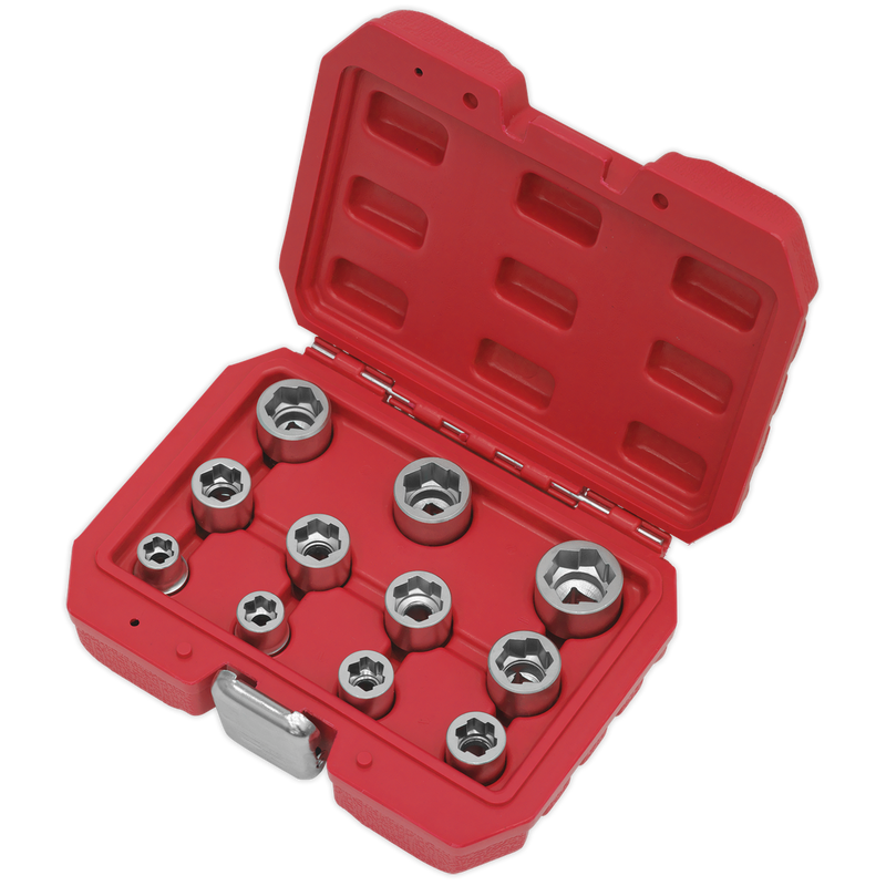Sealey AK7281 Premier Bolt Extractor Socket Set 3/8"Sq Drive 11pc - additional view 2