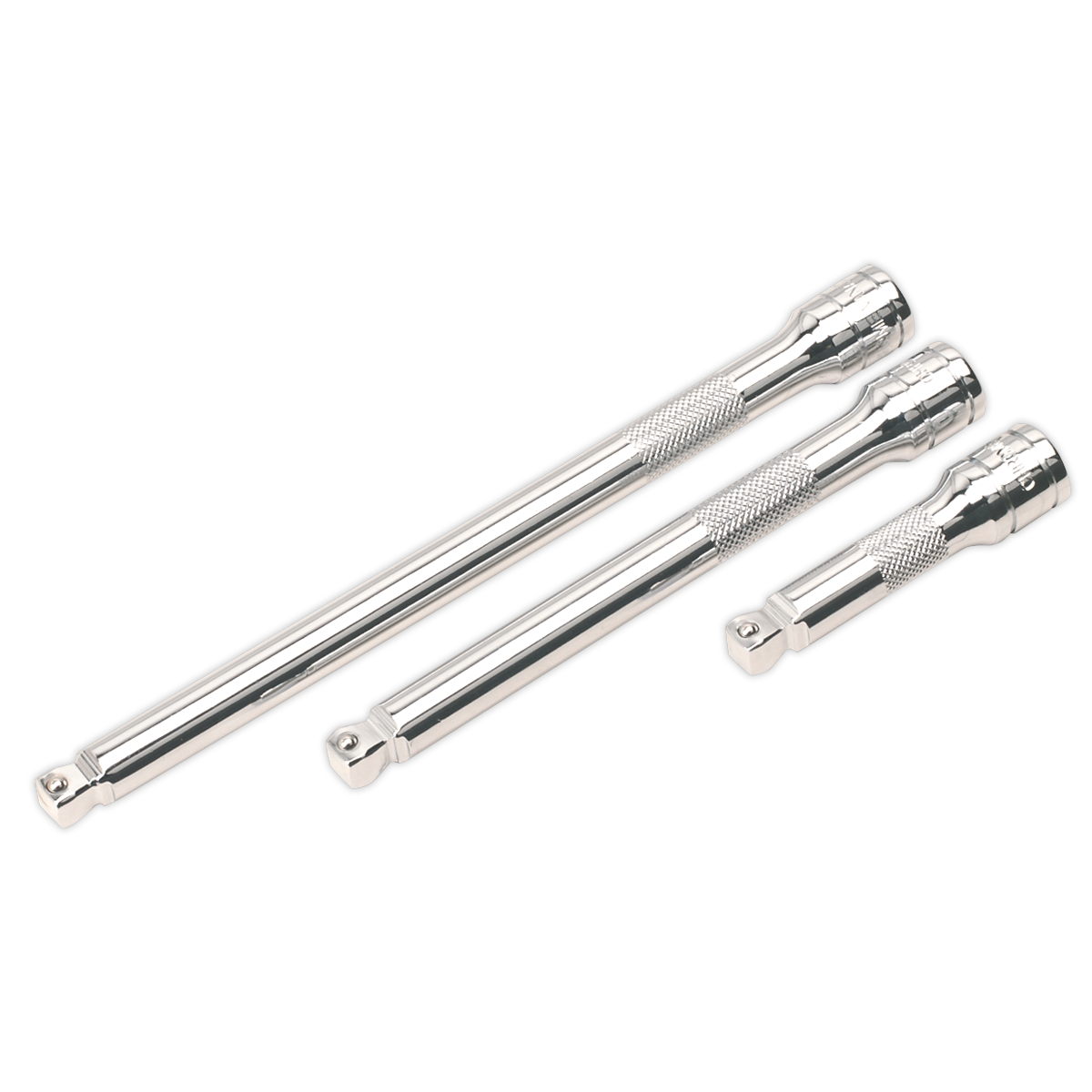 Sealey AK763 Premier Wobble/Rigid Extension Bar Set 3/8"Sq Drive 3pc