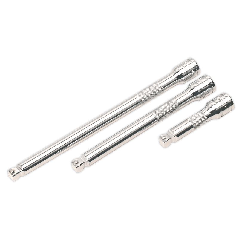 Sealey AK763 Premier Wobble/Rigid Extension Bar Set 3/8"Sq Drive 3pc