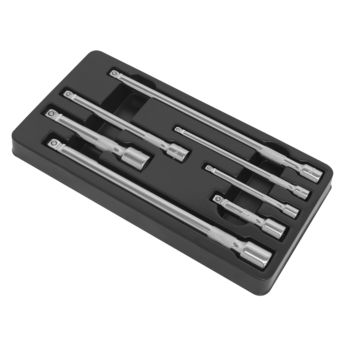 Sealey AK770 Premier Wobble/Rigid Extension Bar Set 1/4", 3/8" & 1/2"Sq Drive 7pc - additional view 3