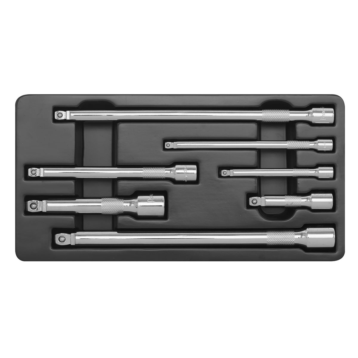 Sealey AK770 Premier Wobble/Rigid Extension Bar Set 1/4", 3/8" & 1/2"Sq Drive 7pc - additional view 4
