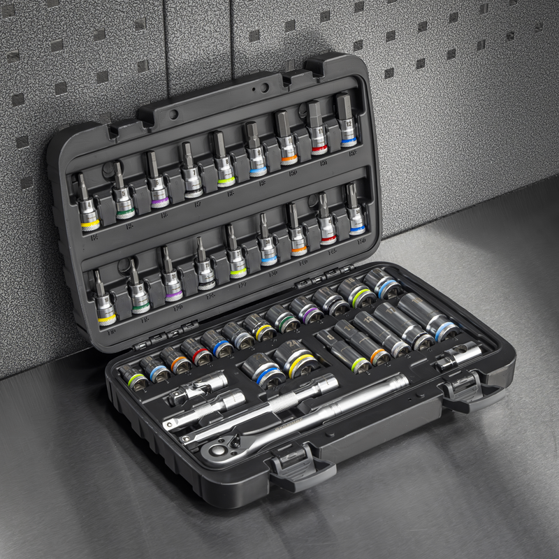 Sealey AK7915 Socket & Socket Bit Set 3/8"Sq Drive 42pc - additional view 2
