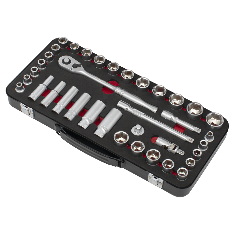 Sealey AK7923 Premier Platinum Metric/Imperial Socket Set 3/8"Sq Drive 37pc - additional view 7