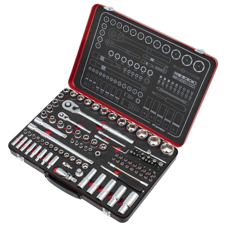 Sealey AK7926 Premier Platinum Socket Set 1/4" & 1/2"Sq Drive 108pc - additional view 3