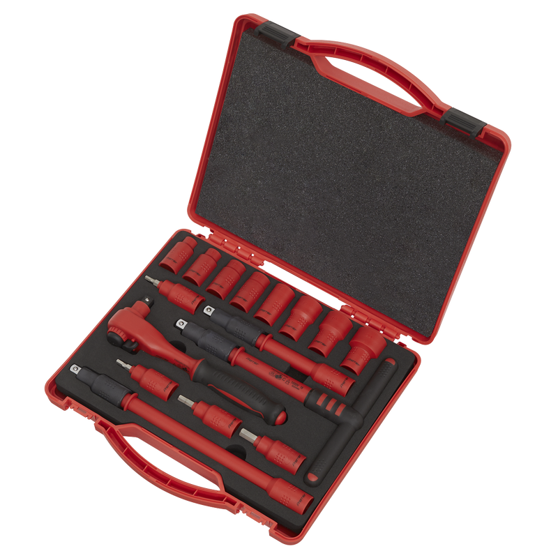 Sealey AK7940 Premier Insulated Socket Set 3/8"Sq Drive 16pc - VDE Approved - additional view 3