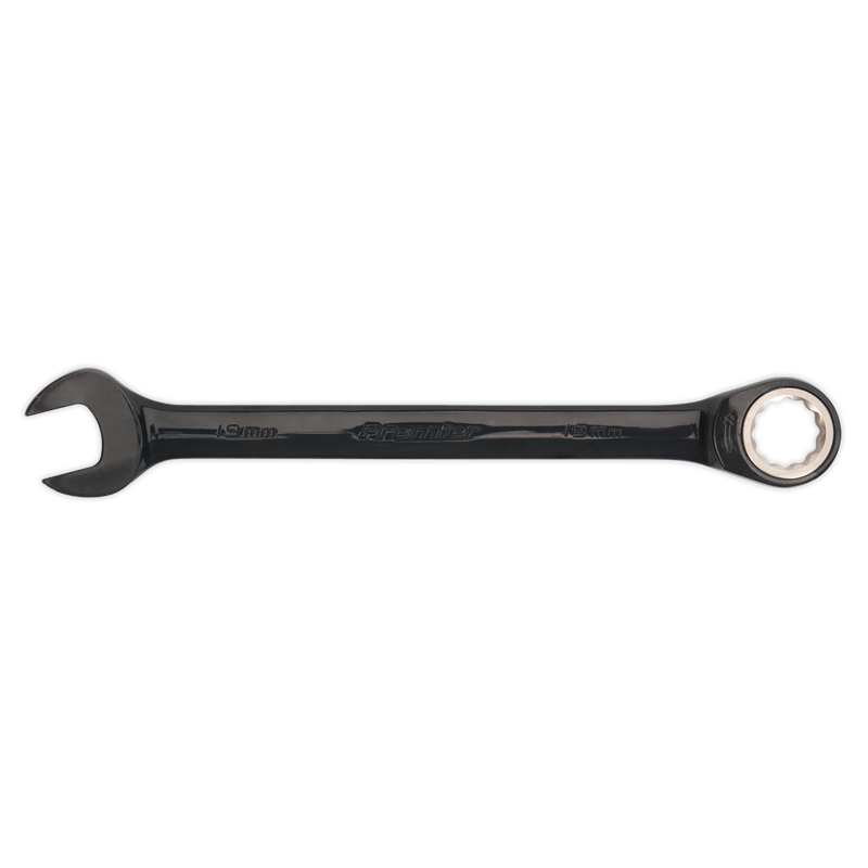 Sealey AK7978 Premier Black Combination Ratchet Spanner Set 7pc - additional view 2