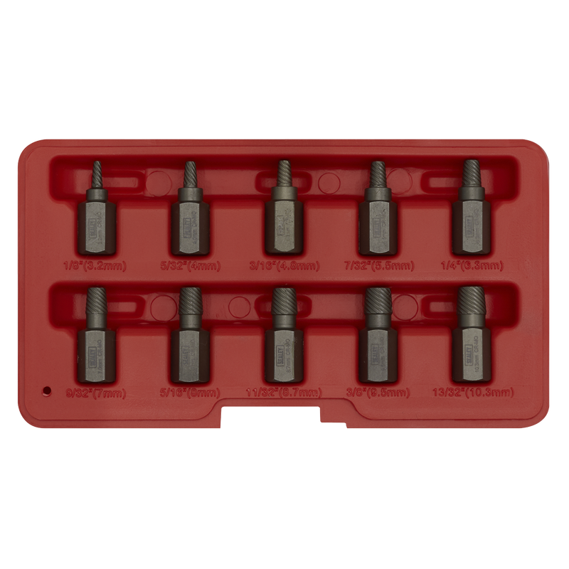 Sealey AK8181 Multi-Spline Screw Extractor Set 10pc - additional view 3