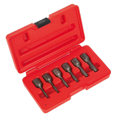 Sealey AK8185 Screw Extractor Set 3/8"Sq Drive 6pc