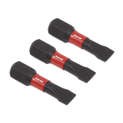 Sealey AK8202 Premier Slotted Impact Power Tool Bits 5.5 x 25mm 3pc