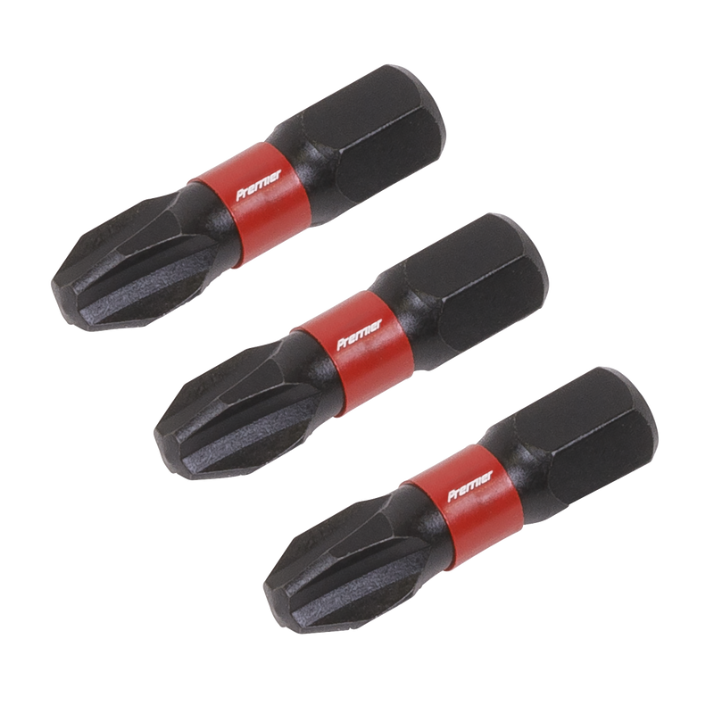 Sealey AK8206 Premier Phillips Impact Power Tool Bits #3 x 25mm 3pc - additional view 2
