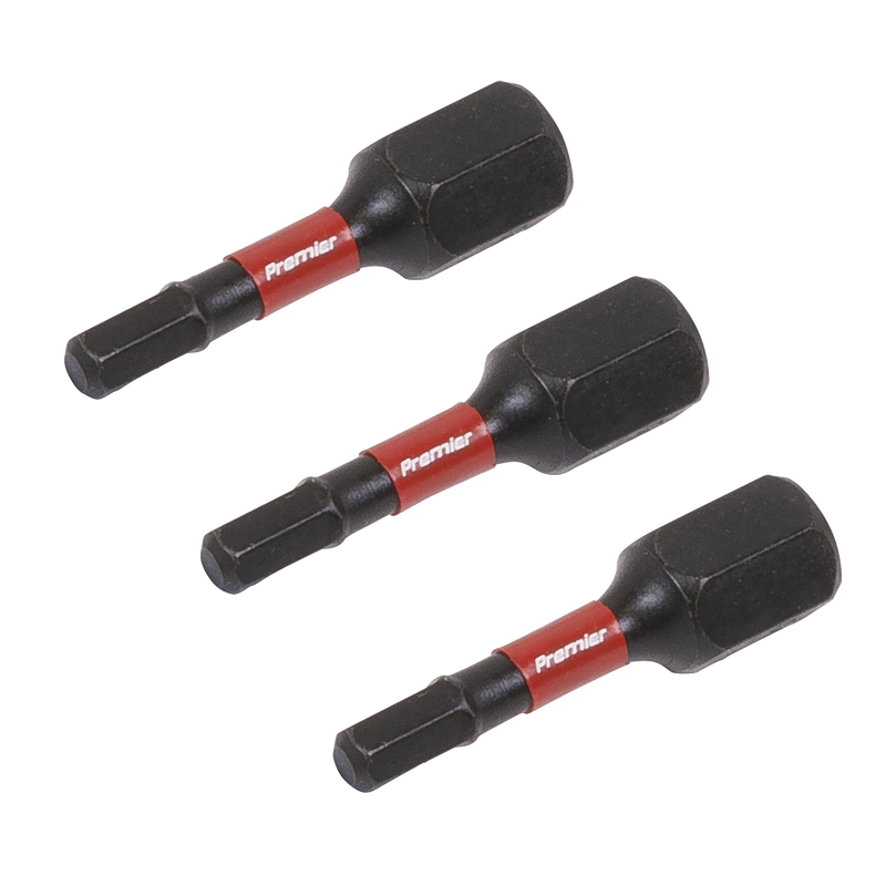 Sealey AK8211 Premier Hex Impact Power Tool Bits 3 x 25mm 3pc - additional view 4