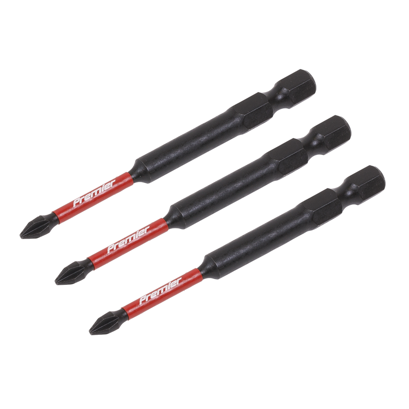 Sealey AK8254 Premier Phillips Impact Power Tool Bits #1 x 75mm 3pc - additional view 3