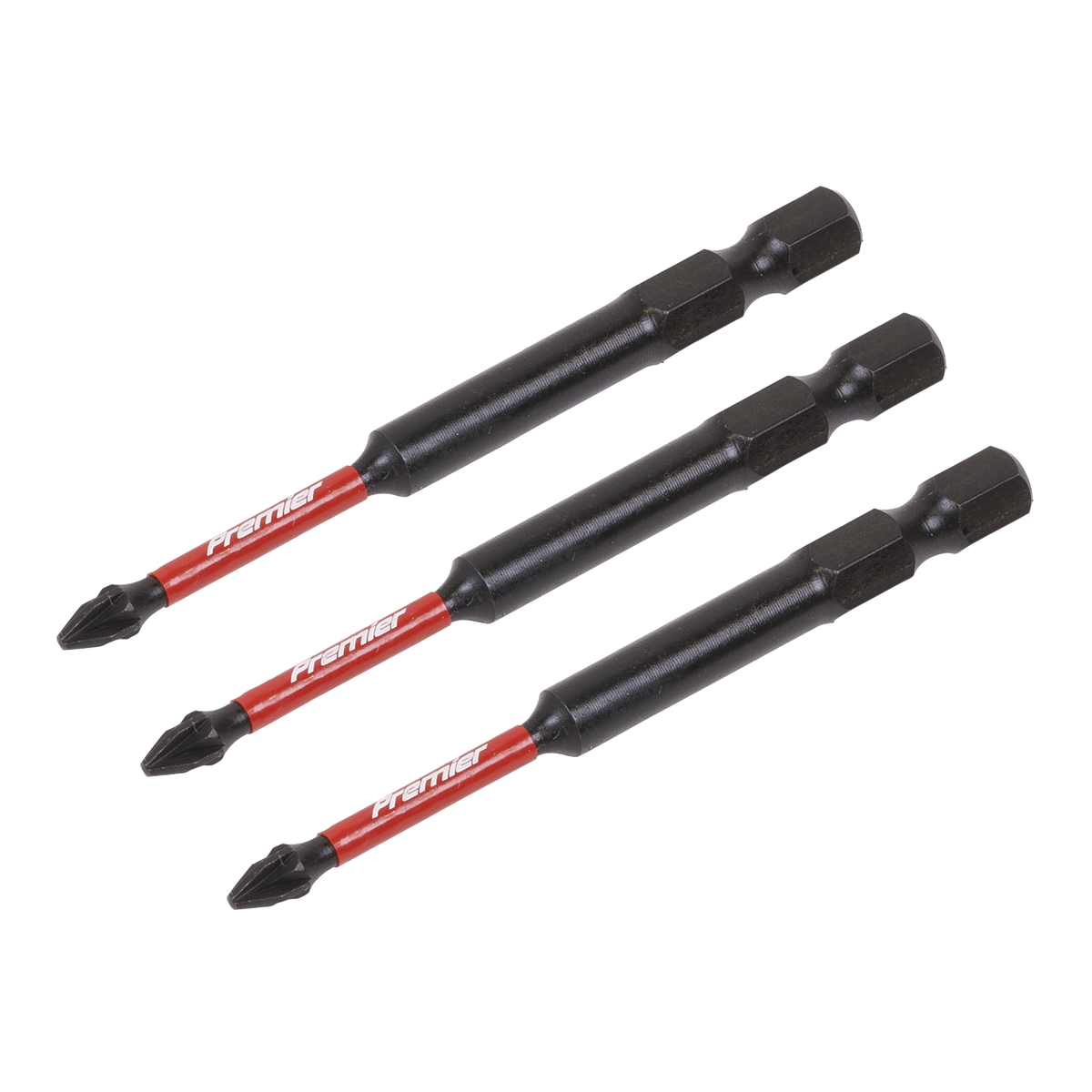 Sealey AK8257 Premier Pozi Impact Power Tool Bits #1 x 75mm 3pc - additional view 3