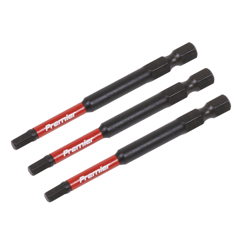 Sealey AK8262 Premier Hex Impact Power Tool Bits 4 x 75mm 3pc - additional view 3