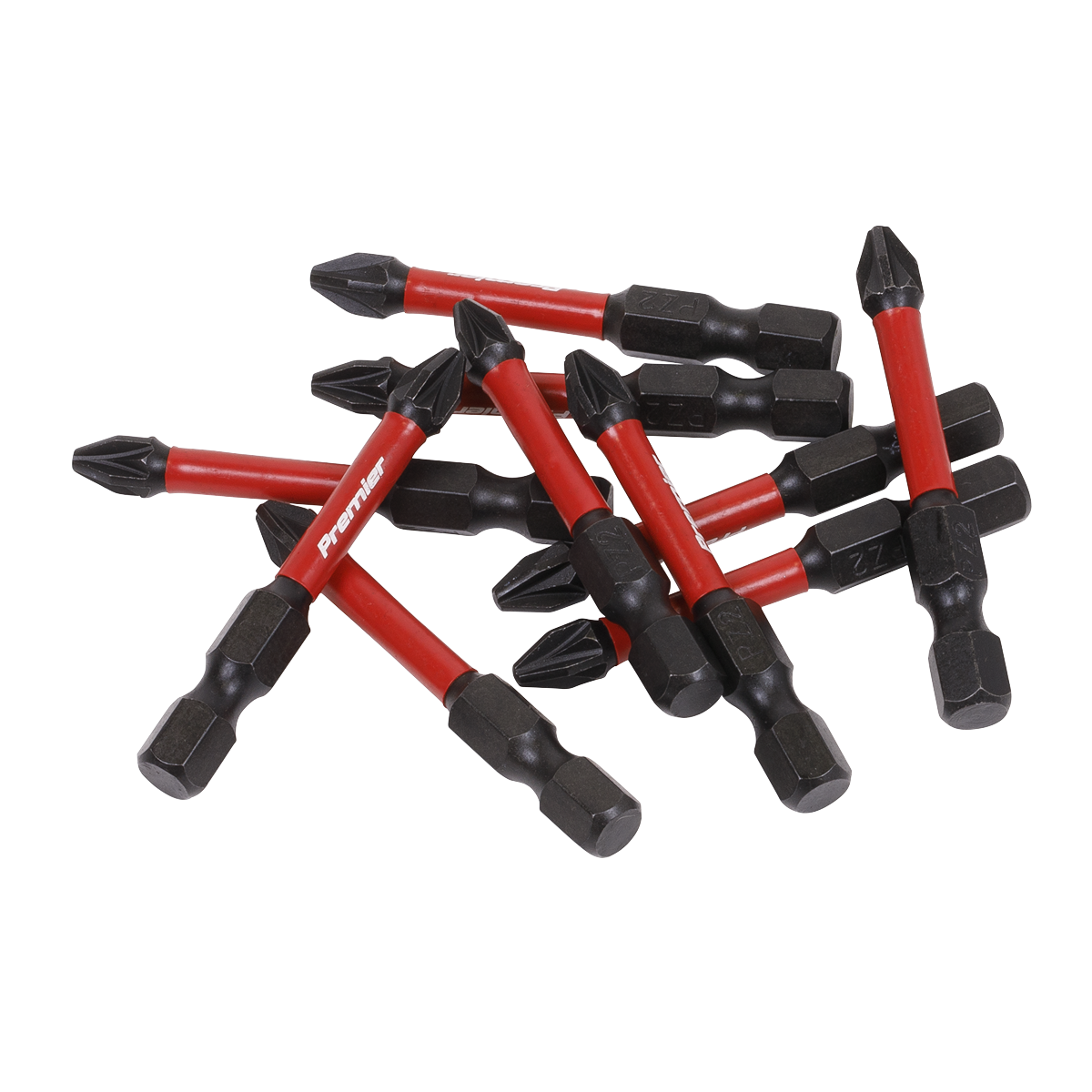Sealey AK8275 Premier Pozi Impact Power Tool Bits #2 x 50mm 10pc