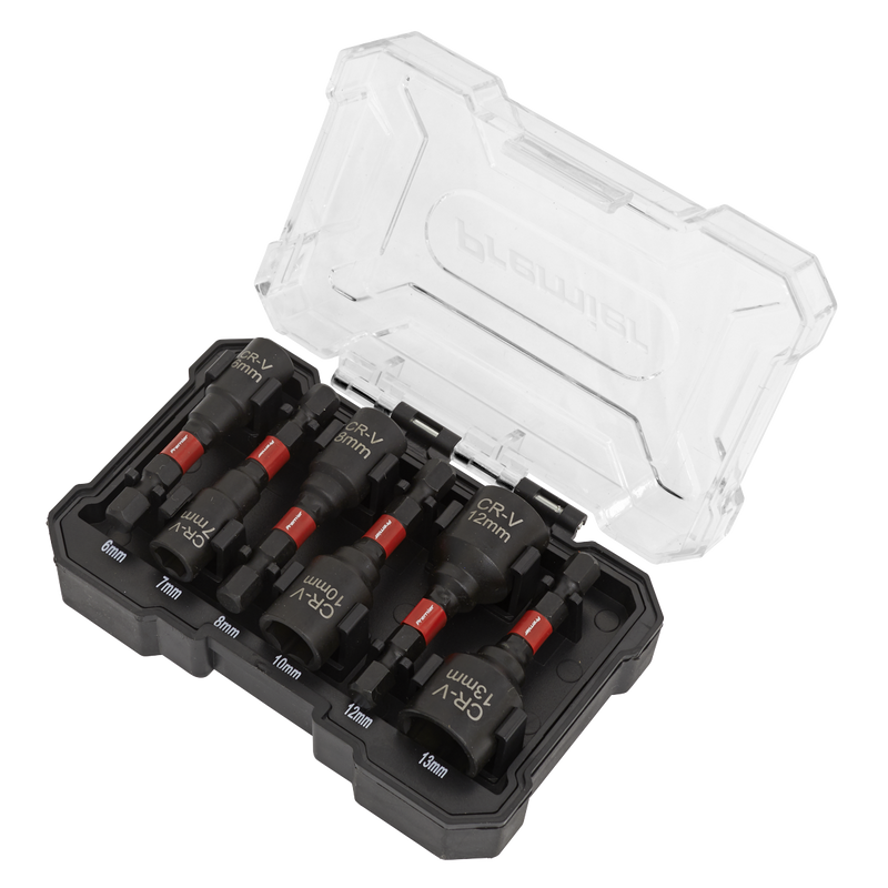 Sealey AK8287 Premier Impact Grade Nut Driver Set 6pc - additional view 2