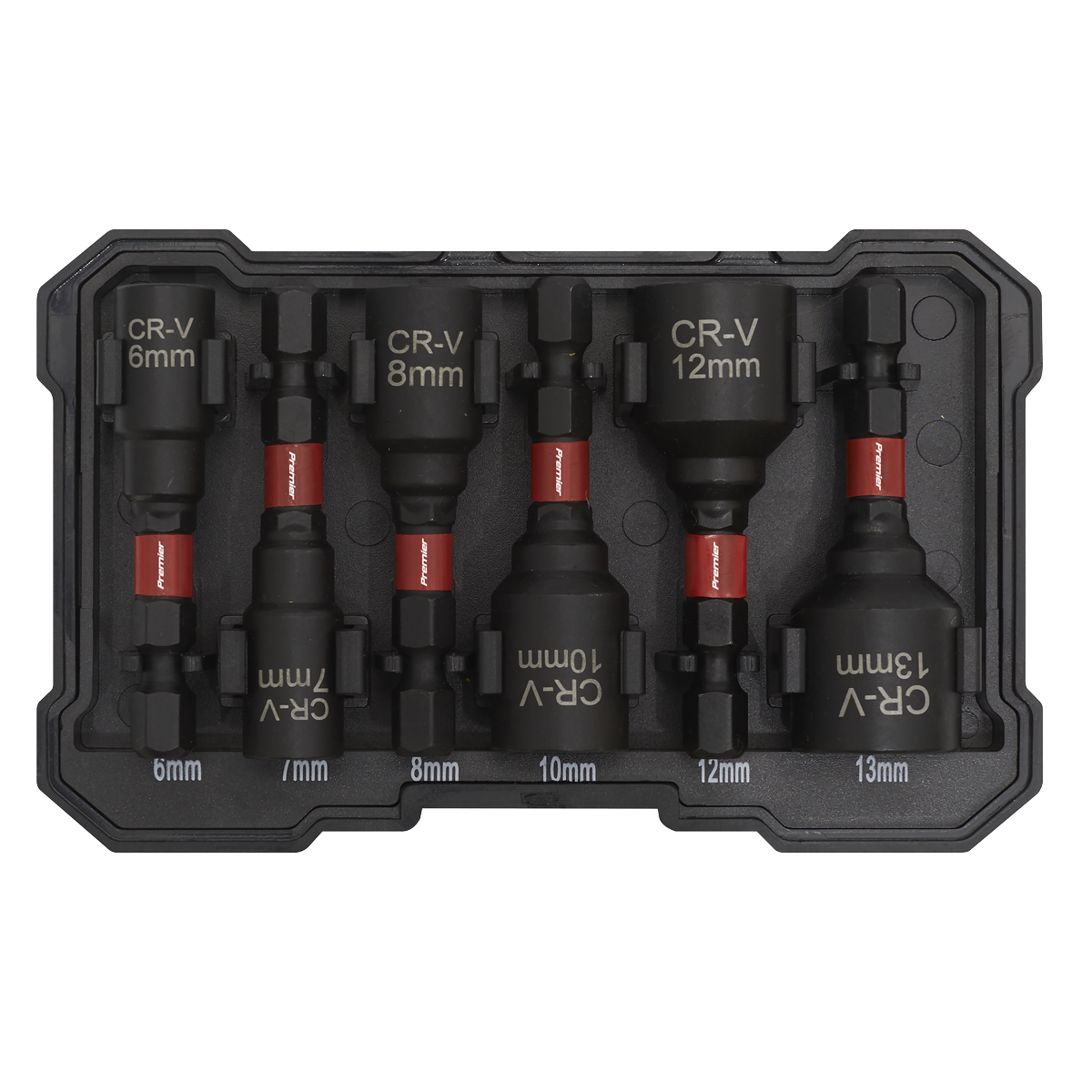 Sealey AK8287 Premier Impact Grade Nut Driver Set 6pc - additional view 4
