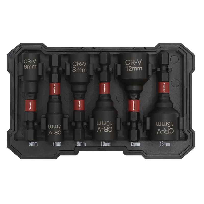 Sealey AK8287 Premier Impact Grade Nut Driver Set 6pc - additional view 4