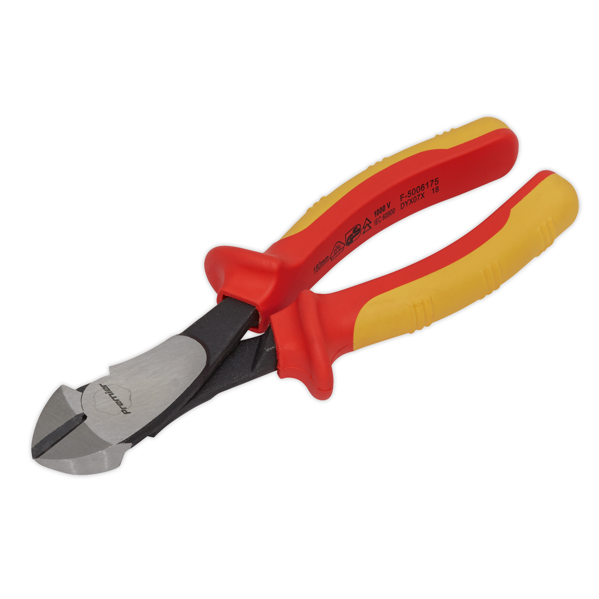 Sealey AK83459 Premier Side Cutters Heavy-Duty 180mm - VDE Approved
