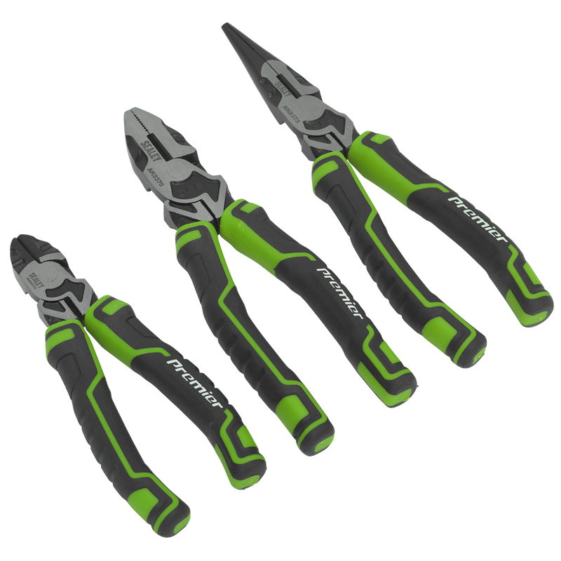 Sealey AK8376HV Premier High Leverage Pliers Set 3pc - Green - additional view 3