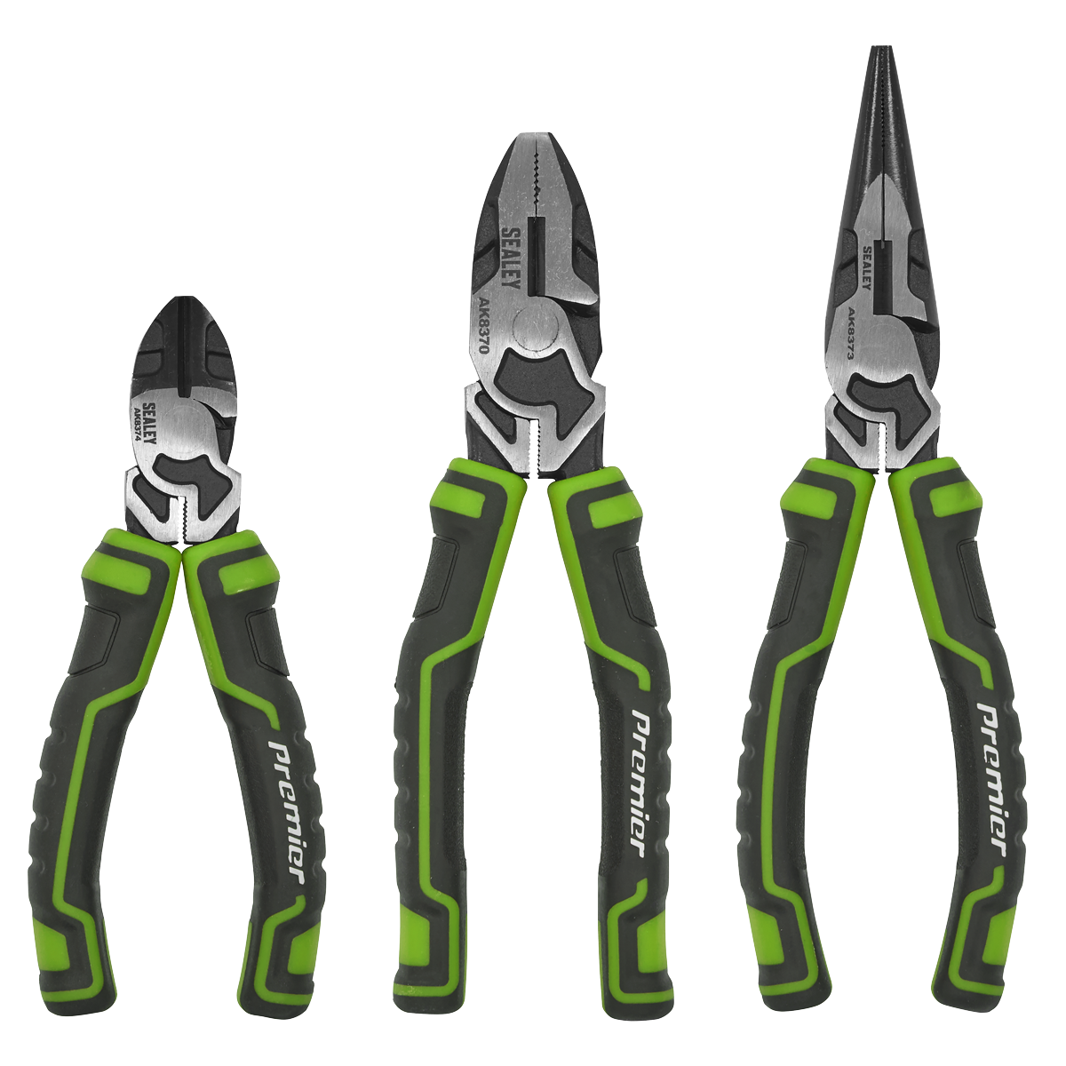 Sealey AK8376HV Premier High Leverage Pliers Set 3pc - Green - additional view 7