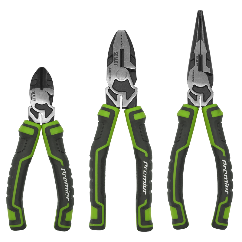 Sealey AK8376HV Premier High Leverage Pliers Set 3pc - Green - additional view 7