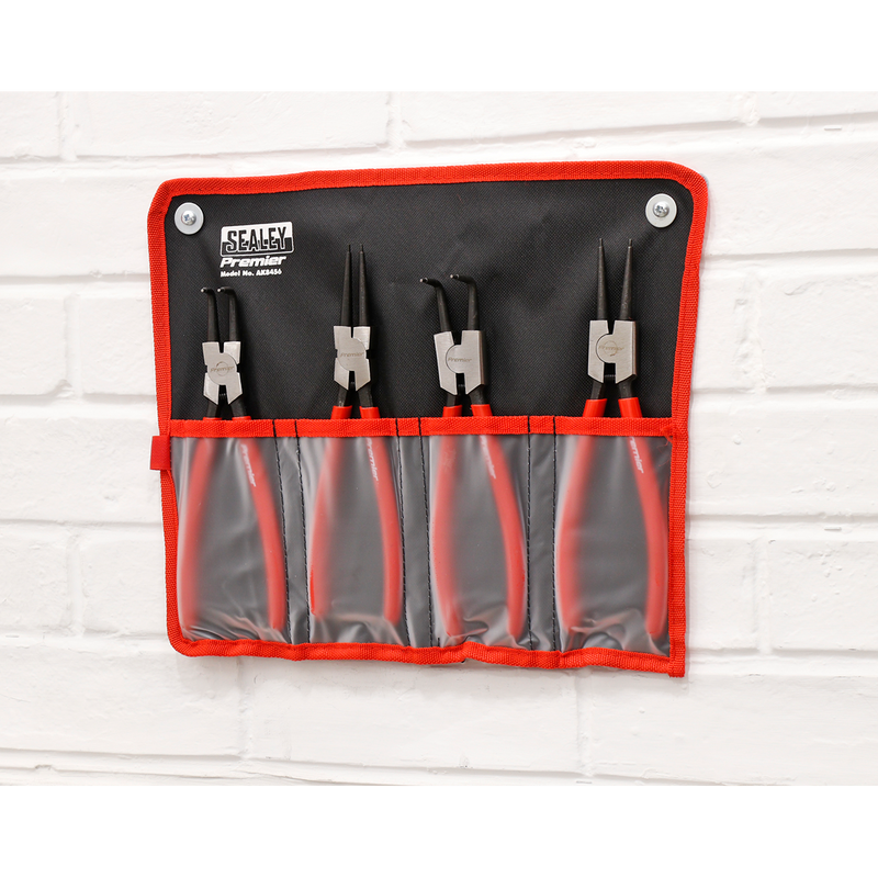 Sealey AK8456 Premier Internal/External Circlip Pliers Set 230mm 4pc - additional view 2