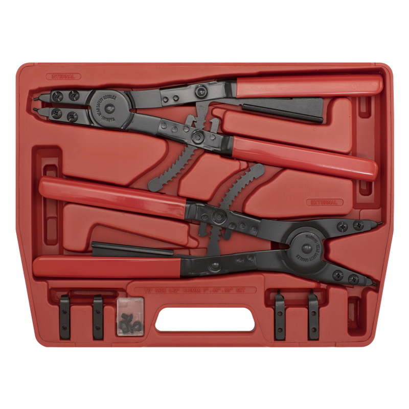 Sealey AK8501 Premier Heavy-Duty Circlip Pliers Set Internal/External 400mm - additional view 2