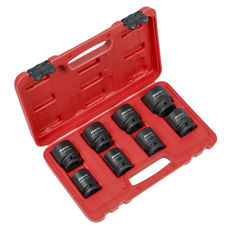 Sealey AK886 Premier Impact Socket Set 3/4"Sq Drive 8pc