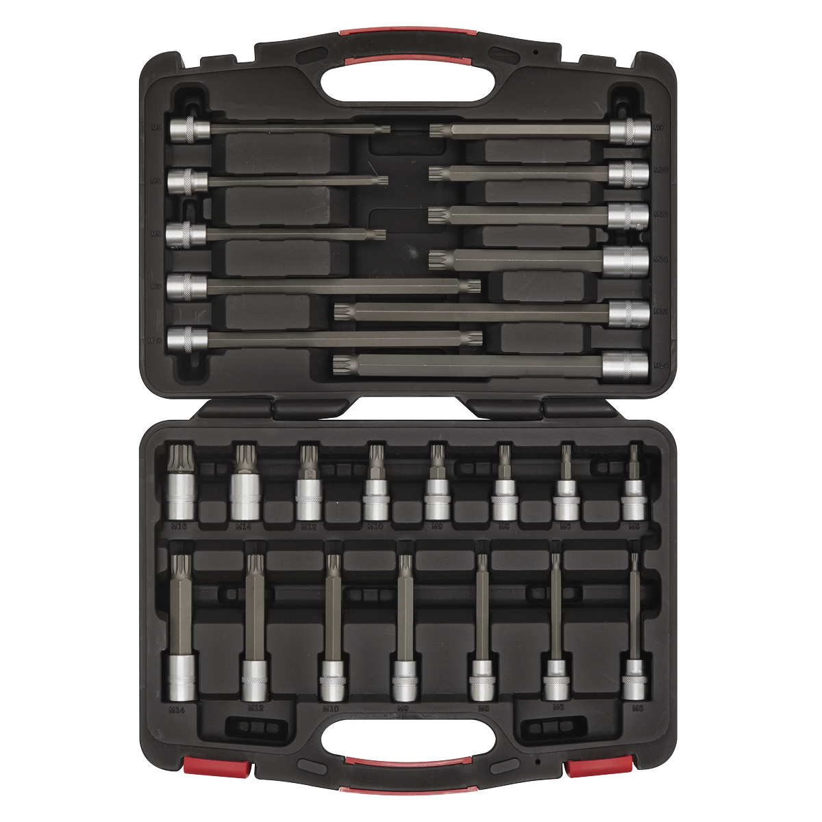 Sealey AK89002 Premier Platinum Spline Socket Bit Set 3/8"Sq Drive 26pc - additional view 2